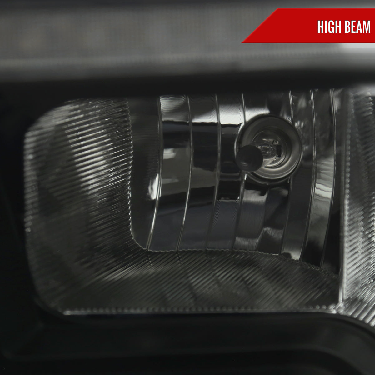 2009-2018 Dodge RAM 1500/2010-2018 RAM 2500 3500 Dual Switchback Sequential LED Bar Factory Style Headlights (Matte Black Housing/Smoked lens)