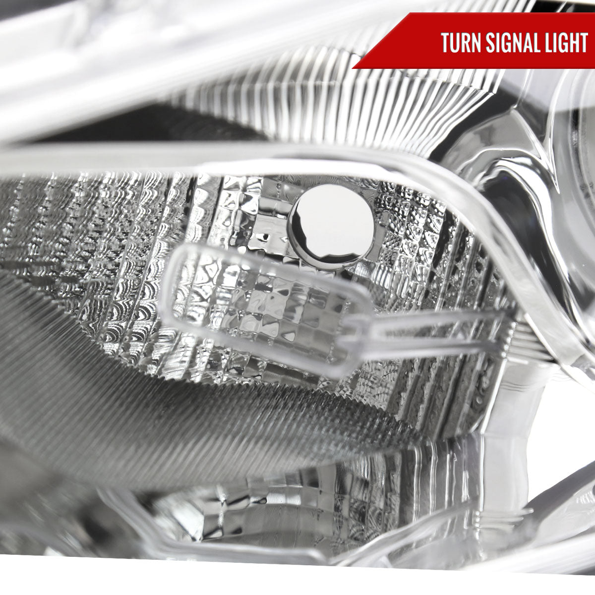 2013-2016 Dodge Dart Factory Style Headlights with Projector High/Low Beam (Chrome Housing/Clear Lens)
