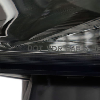 2013-2016 Dodge Dart Factory Style Headlights with Projector High/Low Beam (Chrome Housing/Smoked Lens)