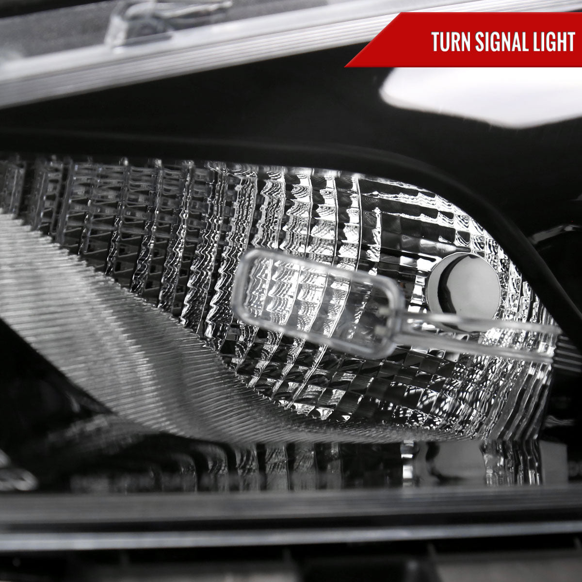 2013-2016 Dodge Dart Factory Style Headlights with Projector High/Low Beam - Driver Side Only (Jet Black Housing/Clear Lens)