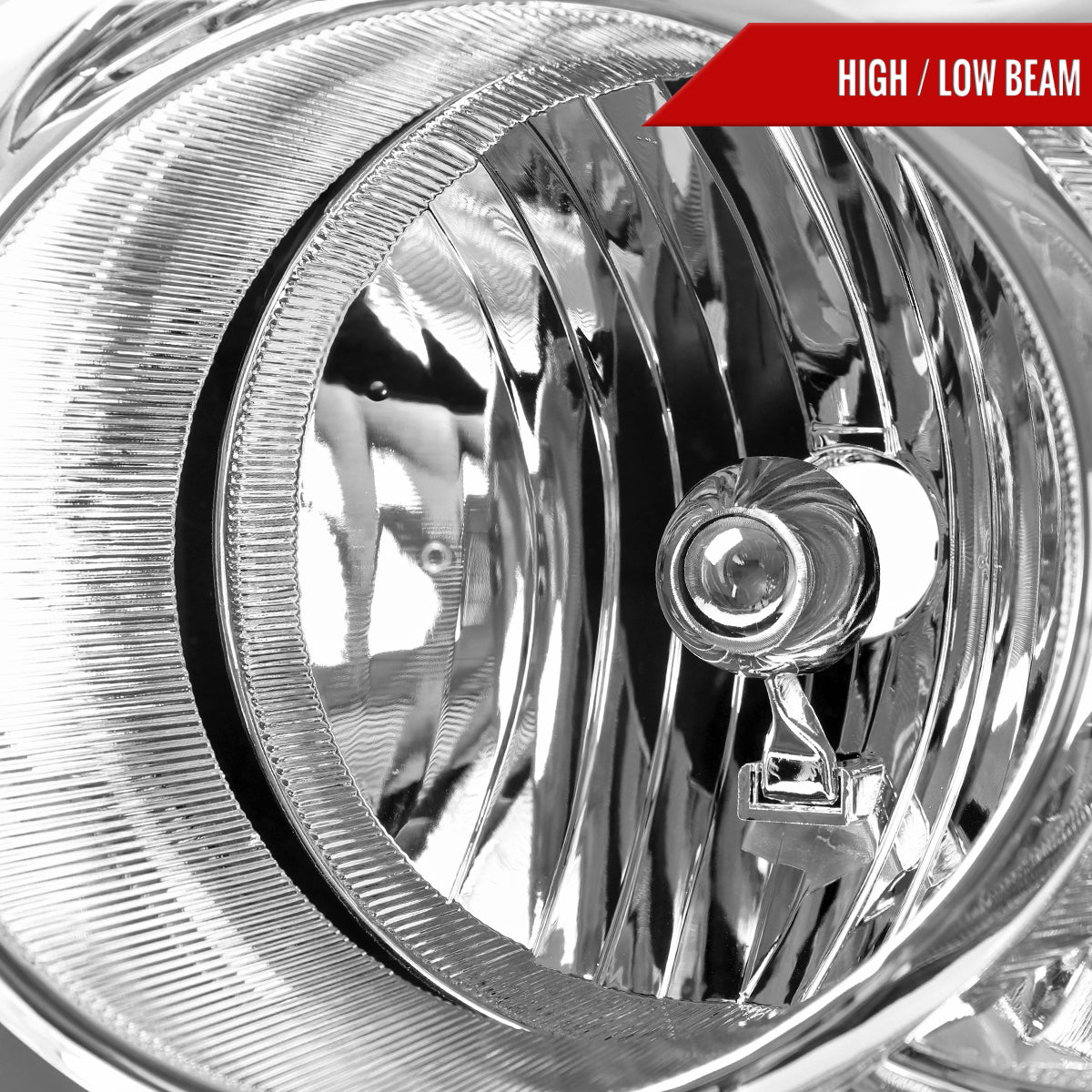 2004-2006 Dodge Durango Factory Style Headlights (Chrome Housing/Clear Lens)