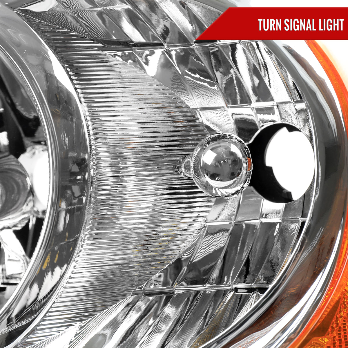 2004-2006 Dodge Durango Factory Style Headlights (Chrome Housing/Clear Lens)