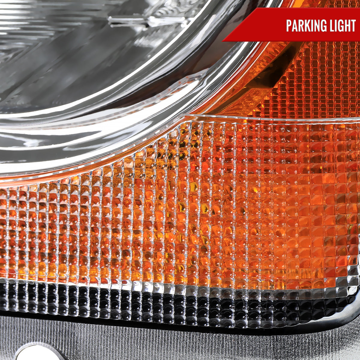 2004-2006 Dodge Durango Factory Style Headlights (Chrome Housing/Clear Lens)