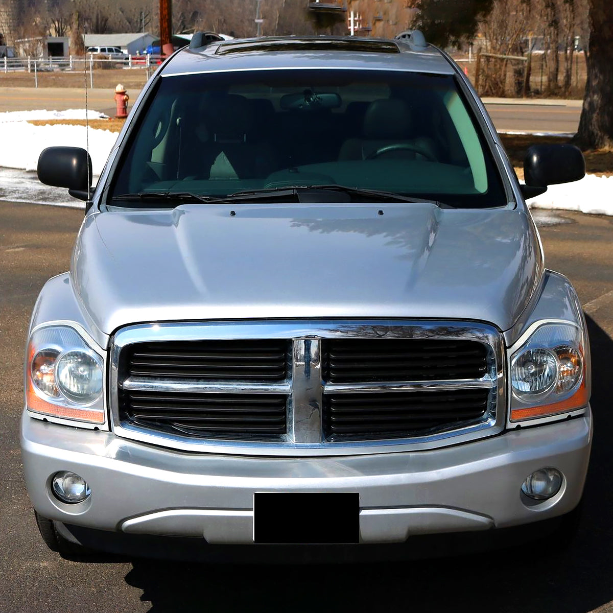 2004-2006 Dodge Durango Factory Style Headlights (Matte Black Housing/Clear Lens)