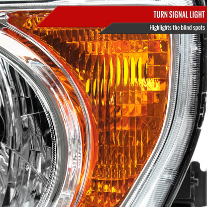 2003-2008 Honda Element Factory Style Headlights (Chrome Housing/Clear Lens)