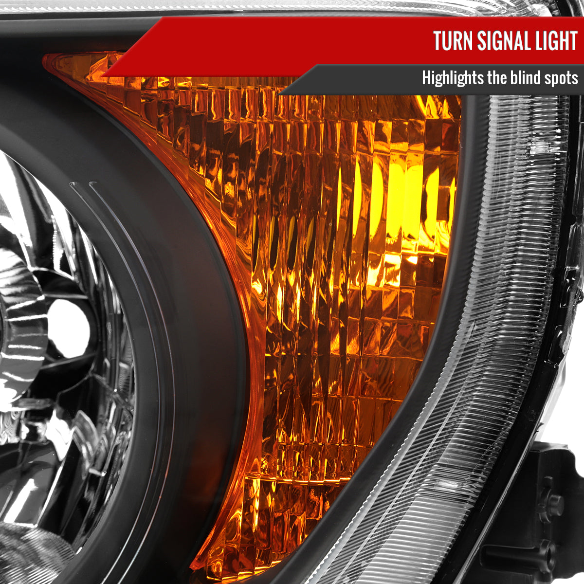 2003-2008 Honda Element Factory Style Headlights (Matte Black Housing/Clear Lens)