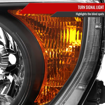 2003-2008 Honda Element Factory Style Headlights (Matte Black Housing/Clear Lens)