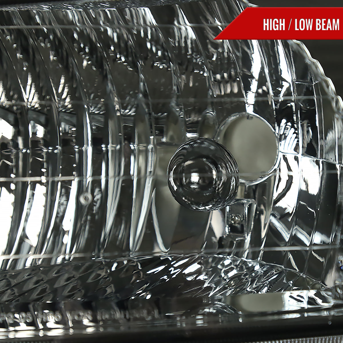 2005-2009 Chevrolet Equinox Factory Style Headlights w/ Amber Reflector (Chrome Housing/Smoked Lens)