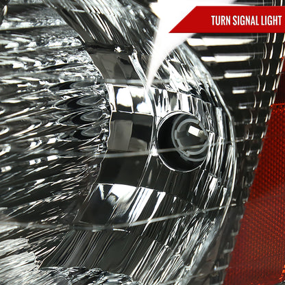 2005-2009 Chevrolet Equinox Factory Style Headlights w/ Amber Reflector (Chrome Housing/Smoked Lens)