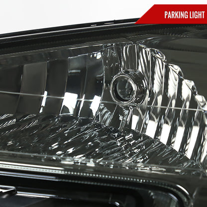 2005-2009 Chevrolet Equinox Factory Style Headlights w/ Amber Reflector (Chrome Housing/Smoked Lens)