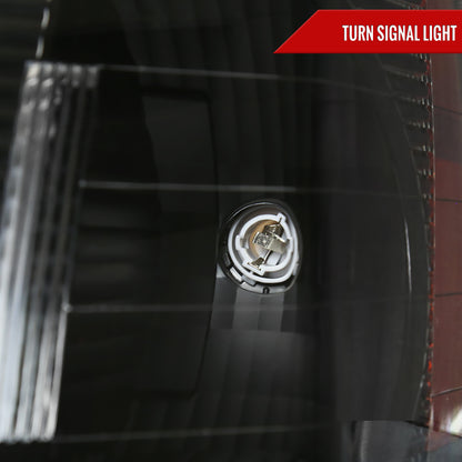 2005-2009 Chevrolet Equinox Factory Style Headlights w/ Amber Reflector (Matte Black Housing/Clear Lens)