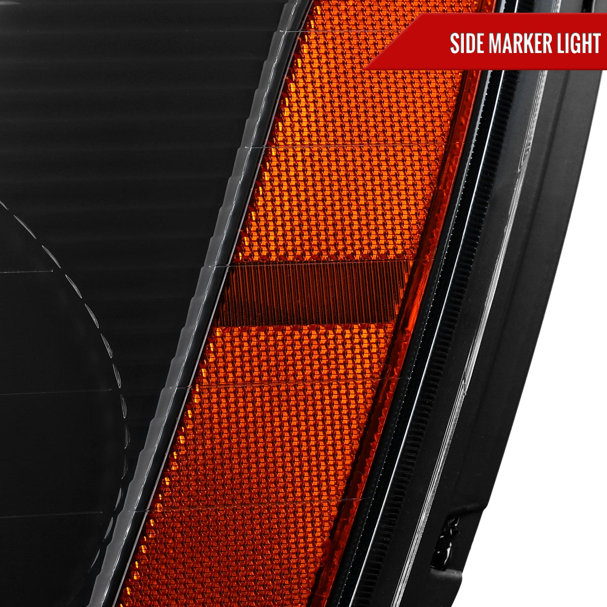 2005-2009 Chevy Equinox Factory Style Headlights with Sequential Switchback LED Bar Turn Signal (Matte Black Housing / Clear Lens)