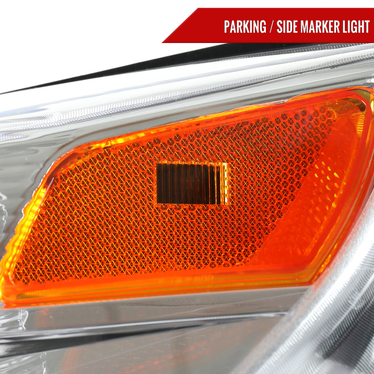 2010â€“2015 Chevrolet Equinox Factory Style Headlights (Chrome Housing / Clear Lens)