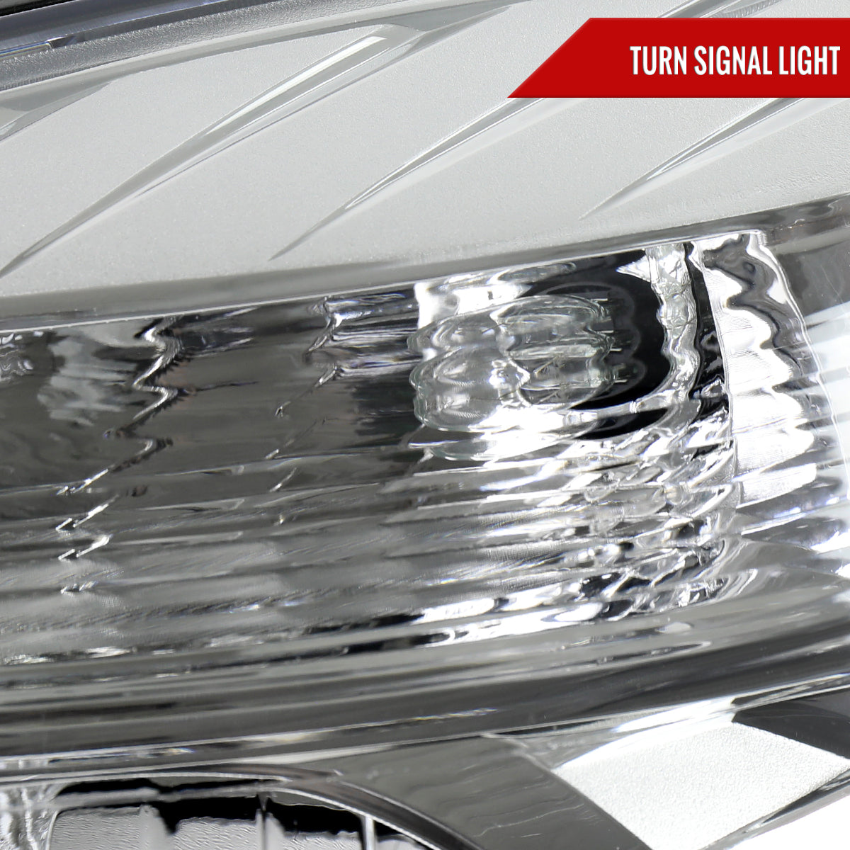2010â€“2015 Chevrolet Equinox Driver Side Factory Style Headlight (Chrome Housing / Clear Lens)