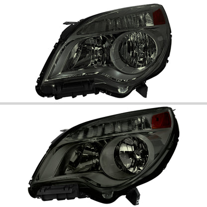 2010â€“2015 Chevrolet Equinox Factory Style Headlights (Chrome Housing / Smoked Lens)