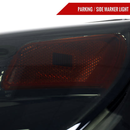 2010â€“2015 Chevrolet Equinox Factory Style Headlights (Chrome Housing / Smoked Lens)