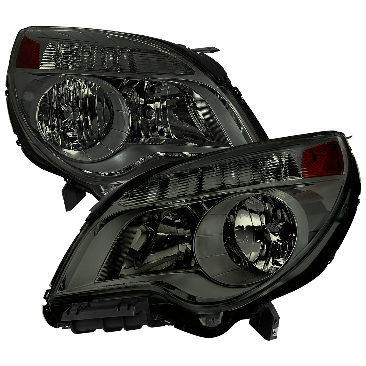 2010â€“2015 Chevrolet Equinox Factory Style Headlights (Chrome Housing / Smoked Lens)