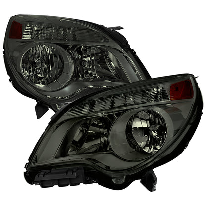 2010â€“2015 Chevrolet Equinox Factory Style Headlights (Chrome Housing / Smoked Lens)