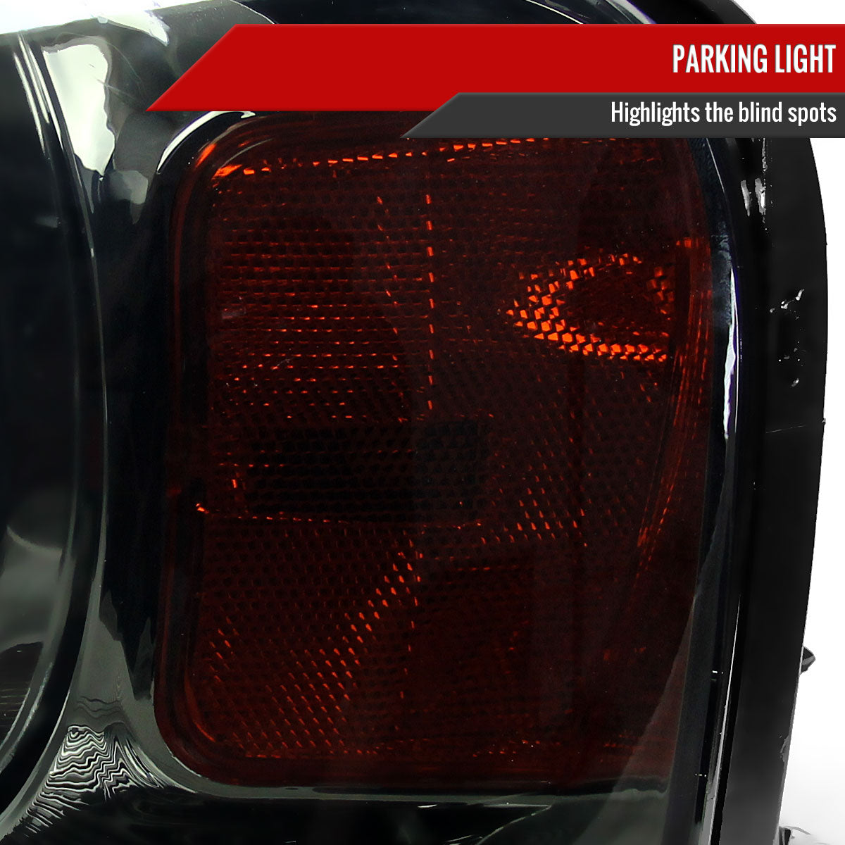 2004-2008 Ford F-150/ 2006-2008 Lincoln Mark LT Replacement Crystal Headlights w/ Amber Reflector (Chrome Housing/Smoked Lens)