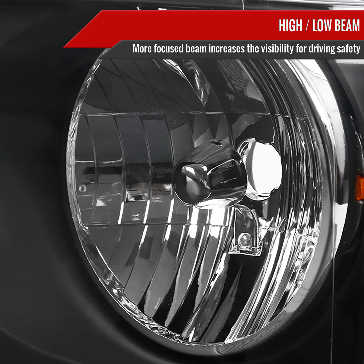 2004-2008 Ford F-150/ 2006-2008 Lincoln Mark LT Factory Style Headlights (Matte Black Housing/Clear Lens)
