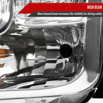 2015-2017 Ford F-150 Replacement Factory Style Headlights (Chrome Housing/Clear Lens)