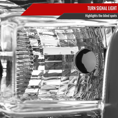 2015-2017 Ford F-150 Replacement Factory Style Headlights (Chrome Housing/Clear Lens)