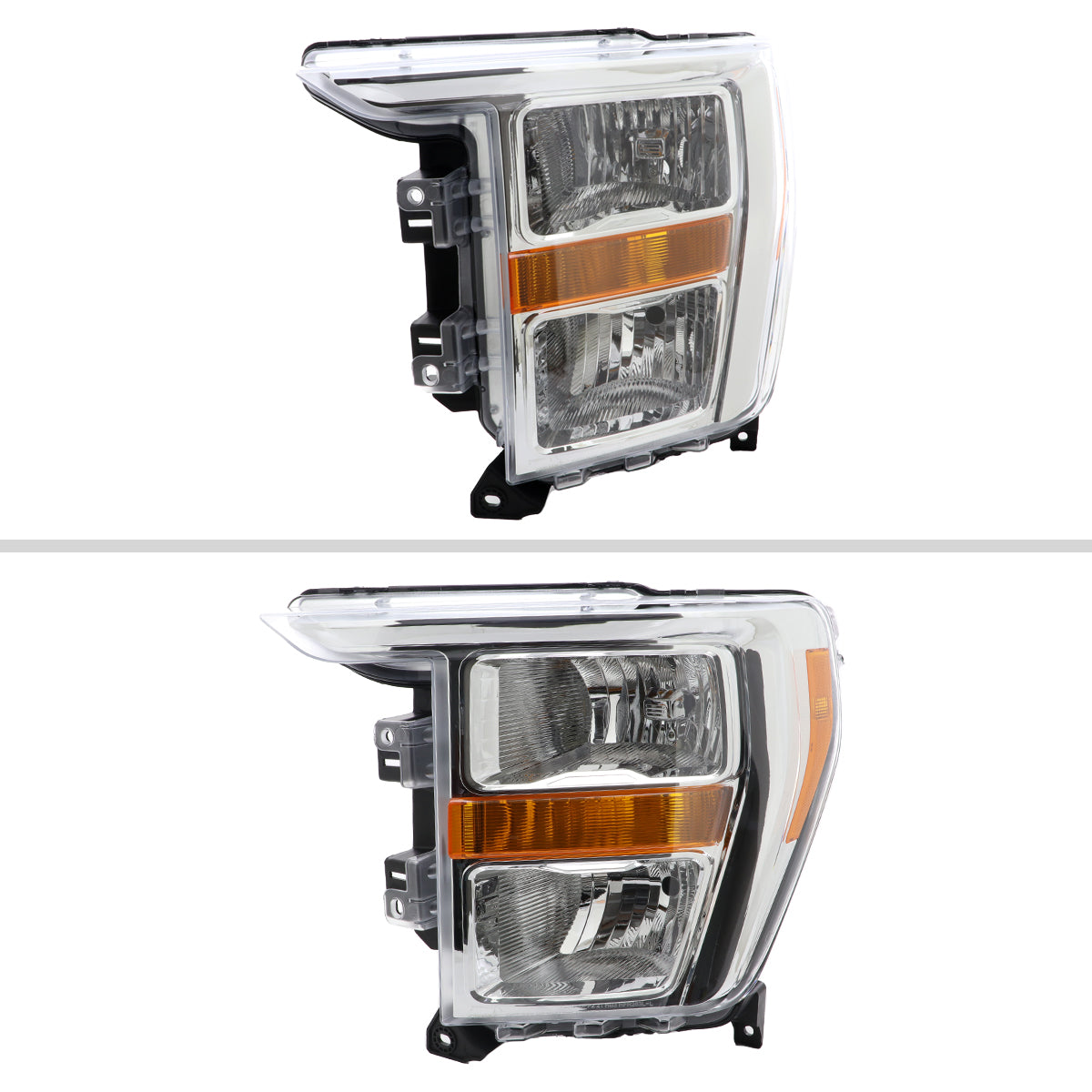 2021-2023 Ford F-150  Factory Style Headlight (Chrome Housing / Clear Lens ) - Driver Side Ony