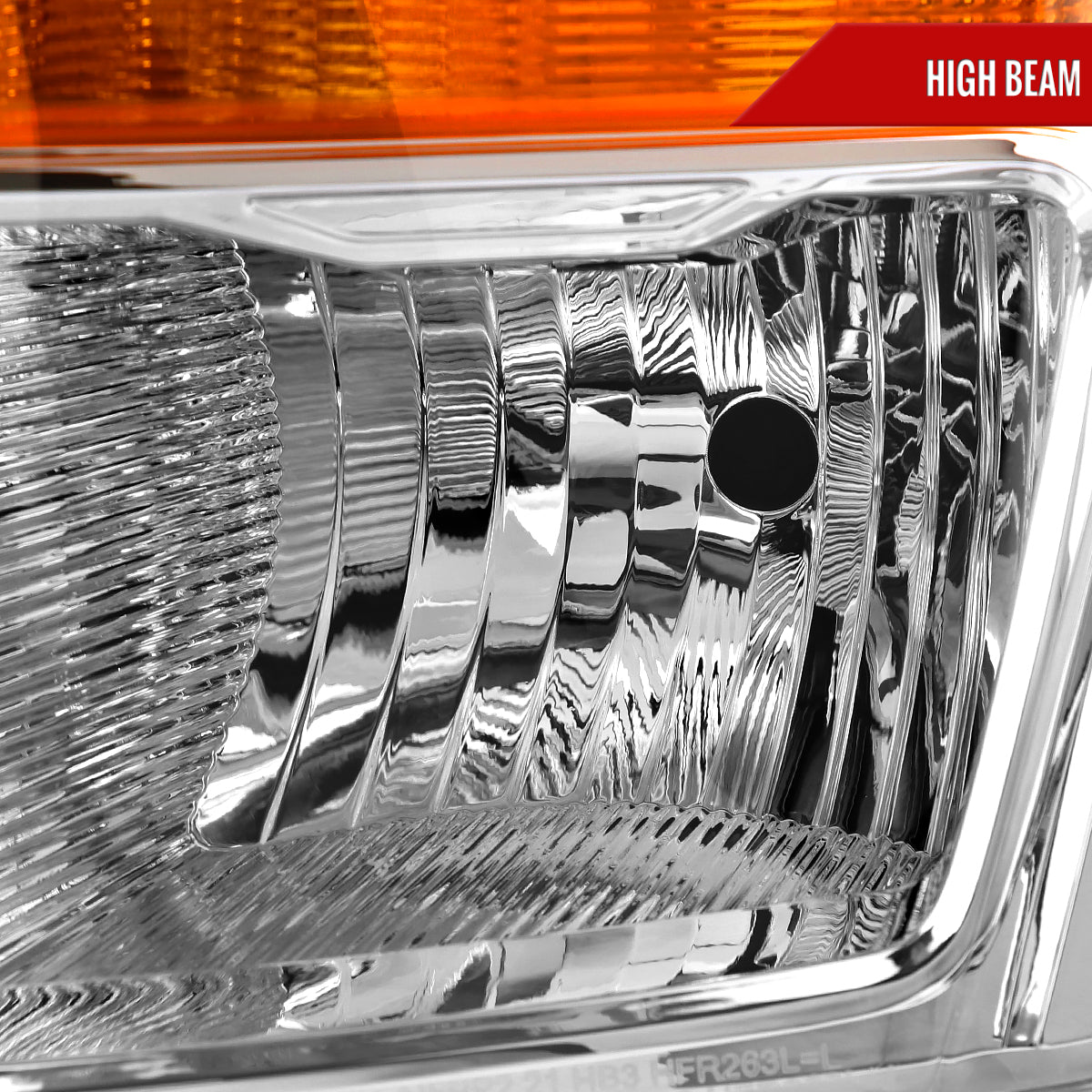2021-2023 Ford F-150  Factory Style Headlight (Chrome Housing / Clear Lens ) - Driver Side Ony