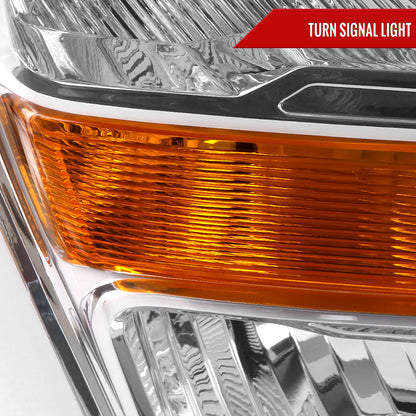 2021-2023 Ford F-150  Factory Style Headlight (Chrome Housing / Clear Lens ) - Passenger Side Only