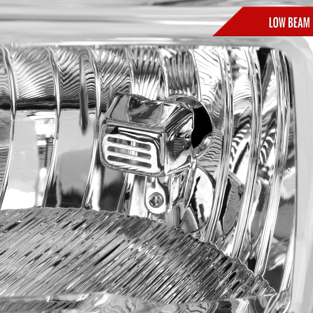 2021-2023 Ford F-150  Factory Style Headlight (Chrome Housing / Clear Lens )