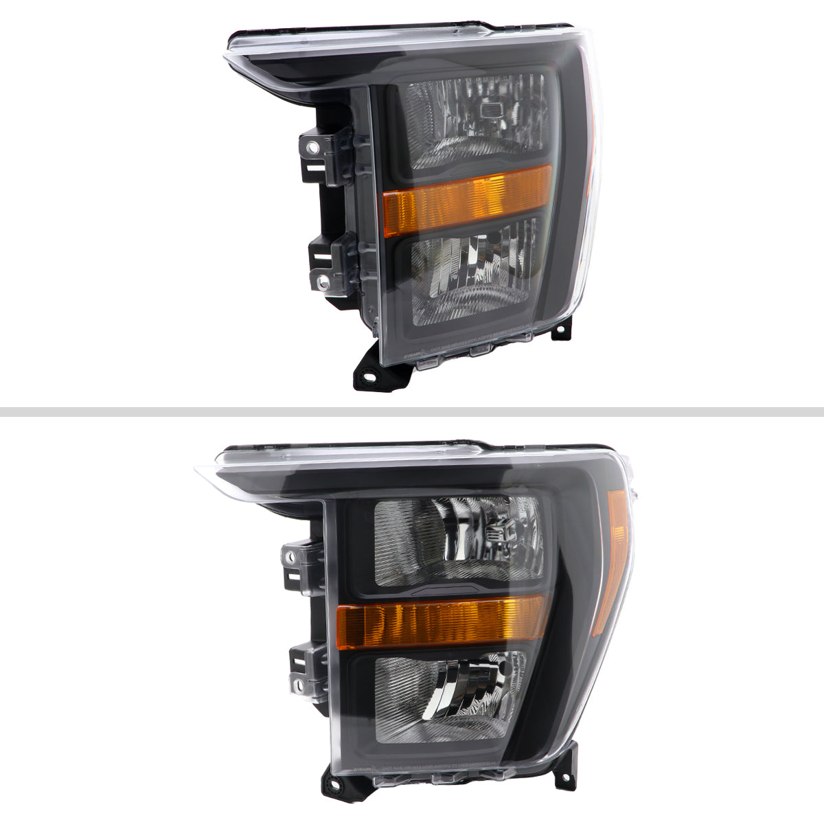 2021-2023 Ford F-150  Factory Style Headlight (Matte Black Housing / Clear Lens )