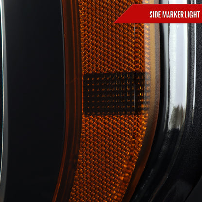 2021-2023 Ford F-150  Factory Style Headlight (Black Housing / Smoked Lens )
