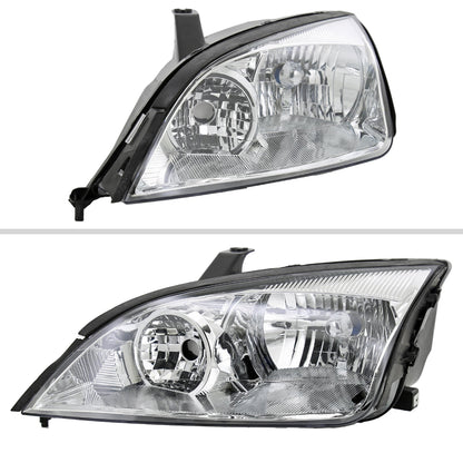 2005-2007 Ford Focus Factory Style Headlights (Chrome Housing/Clear Lens)