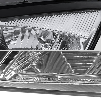 2005-2007 Ford Focus Factory Style Headlights (Chrome Housing/Clear Lens)
