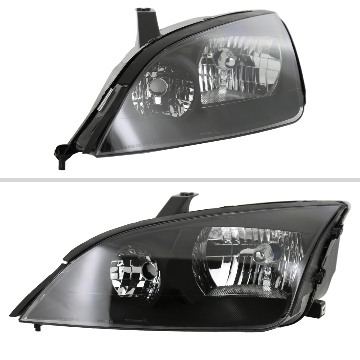 2005-2007 Ford Focus Factory Style Headlights (Matte Black Housing/Clear Lens)