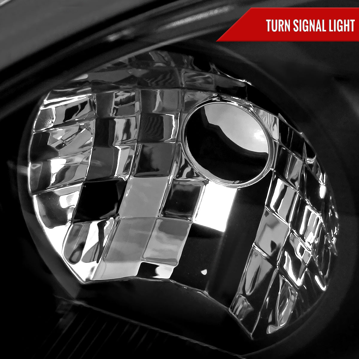 2005-2007 Ford Focus Factory Style Headlights (Matte Black Housing/Clear Lens)