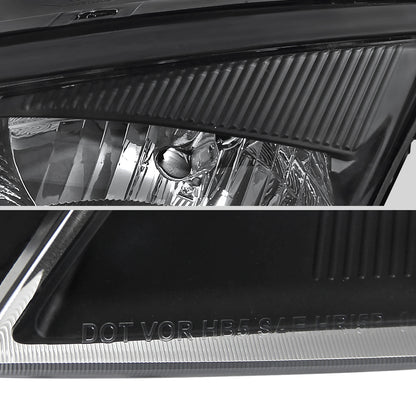 2005-2007 Ford Focus Factory Style Headlights (Matte Black Housing/Clear Lens)