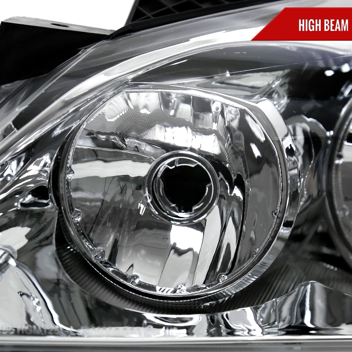 2005-2010 Pontiac G6 Factory Style Headlights w/ Amber Reflectors (Chrome Housing/Clear Lens)