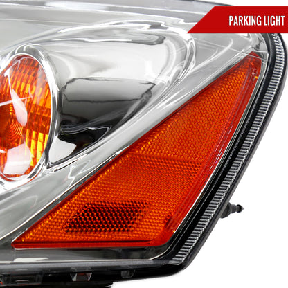 2005-2010 Pontiac G6 Factory Style Headlights w/ Amber Reflectors (Chrome Housing/Clear Lens)