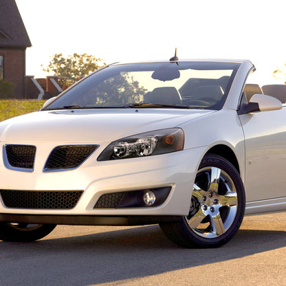 2005-2010 Pontiac G6 Factory Style Headlights w/ Amber Reflectors (Matte Black Housing/Clear Lens)