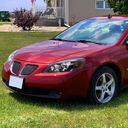 2005-2010 Pontiac G6 Factory Style Headlights w/ Amber Reflectors (Matte Black Housing/Clear Lens)