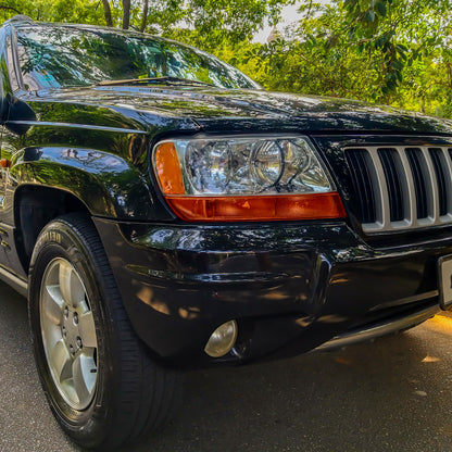 1999-2004 Jeep Grand Cherokee Factory Style Headlights (Chrome Housing/Clear Lens)