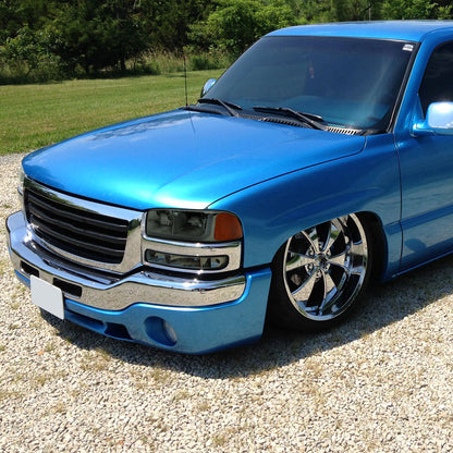 1999-2006 GMC Sierra/ 2000-2006 Yukon/Yukon XL LED Tube Factory Style Headlights (Chrome Housing/Smoked Lens)