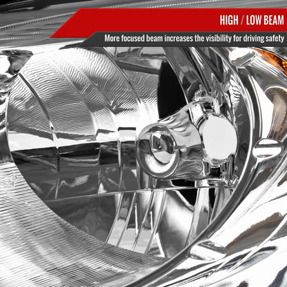 2006-2011 Chevrolet HHR Factory Style Headlights (Chrome Housing/Clear Lens)
