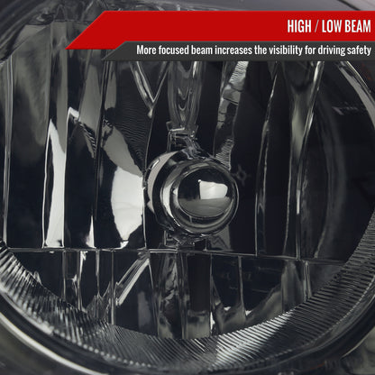 2006-2011 Chevrolet HHR Factory Style Headlights (Chrome Housing/Smoked Lens)
