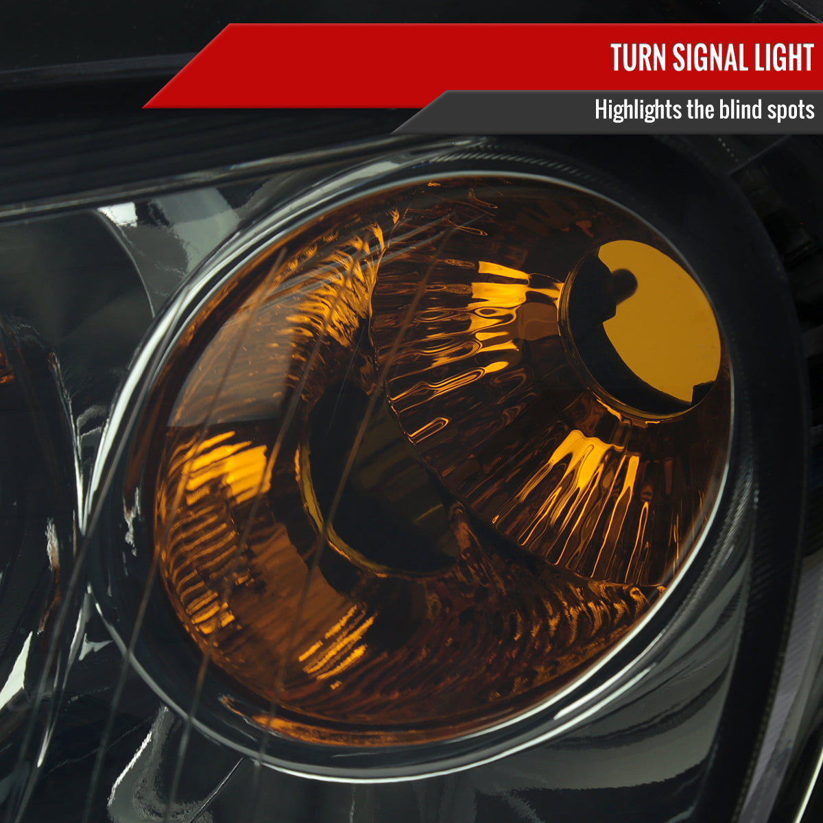 2006-2011 Chevrolet HHR Factory Style Headlights (Chrome Housing/Smoked Lens)