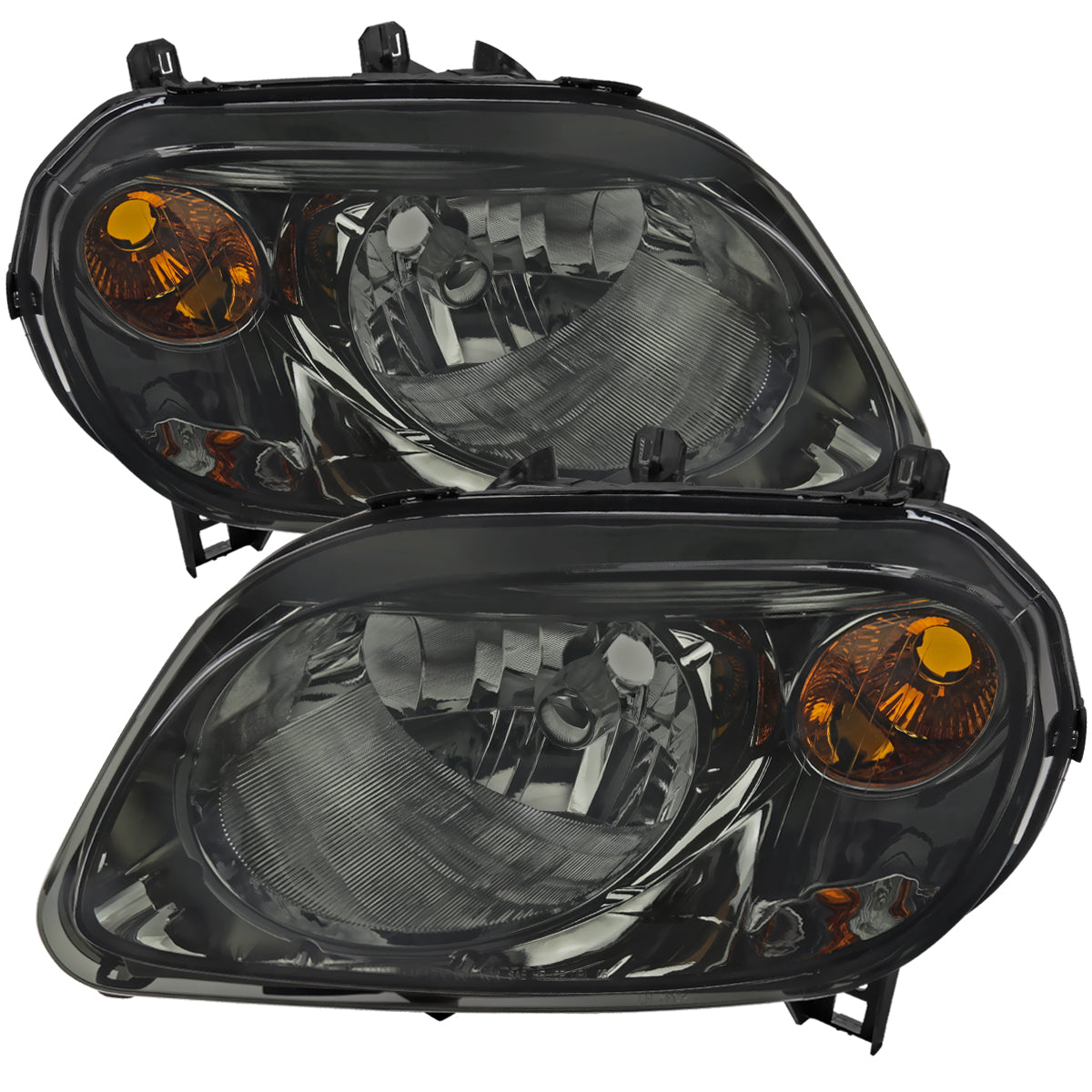 2006-2011 Chevrolet HHR Factory Style Headlights (Chrome Housing/Smoked Lens)