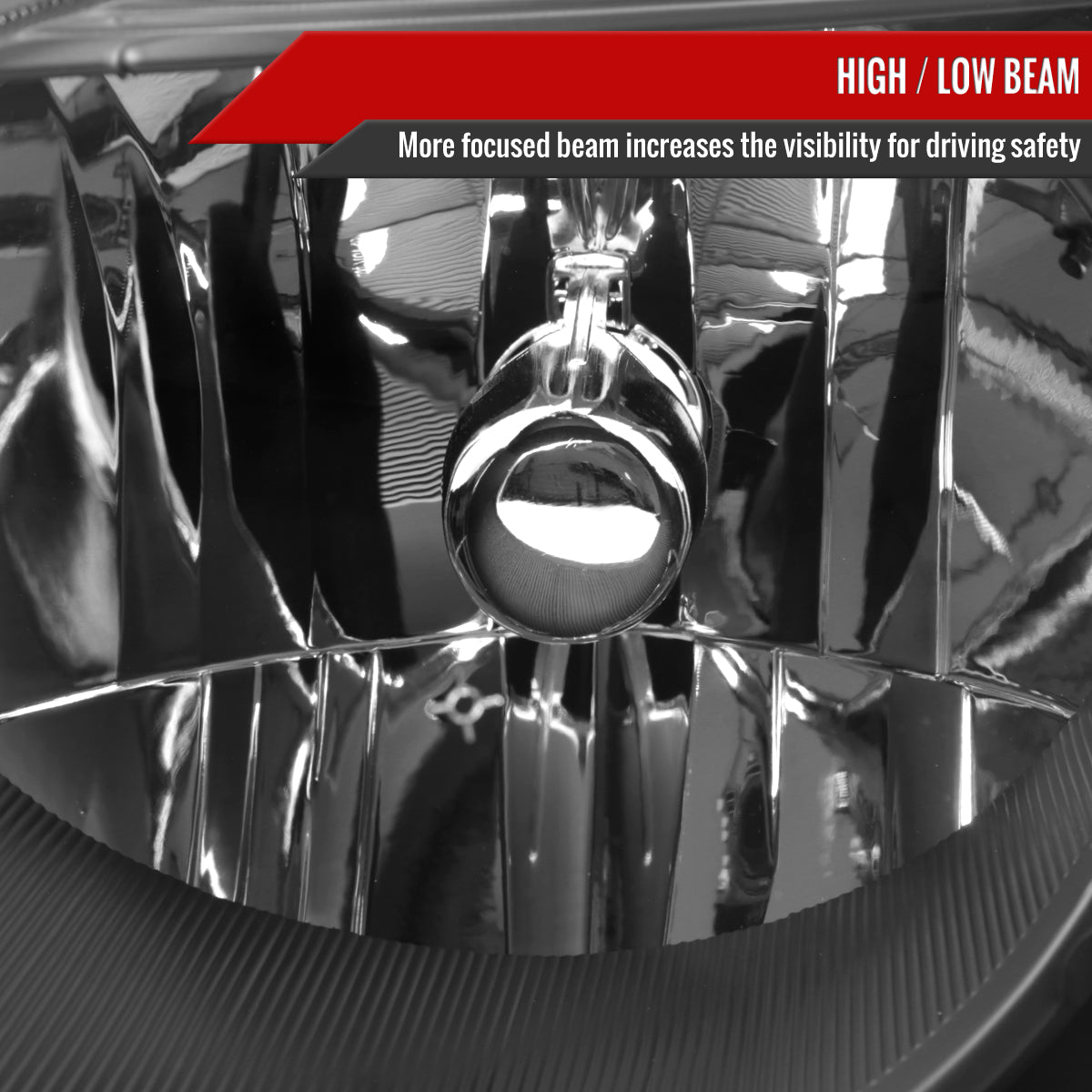 2006-2011 Chevrolet HHR Factory Style Headlights (Matte Black Housing/Clear Lens)