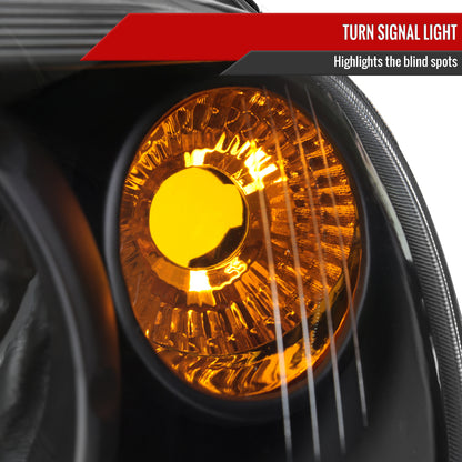 2006-2011 Chevrolet HHR Factory Style Headlights (Matte Black Housing/Clear Lens)