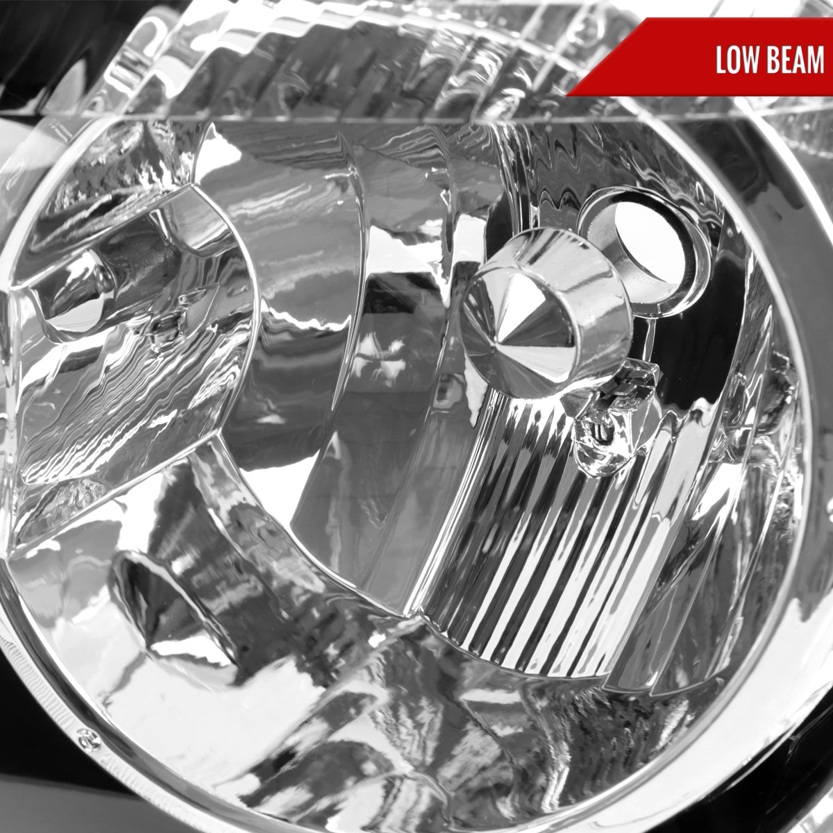 2001-2003 Toyota Highlander Factory Style Headlights (Chrome Housing/Clear Lens)